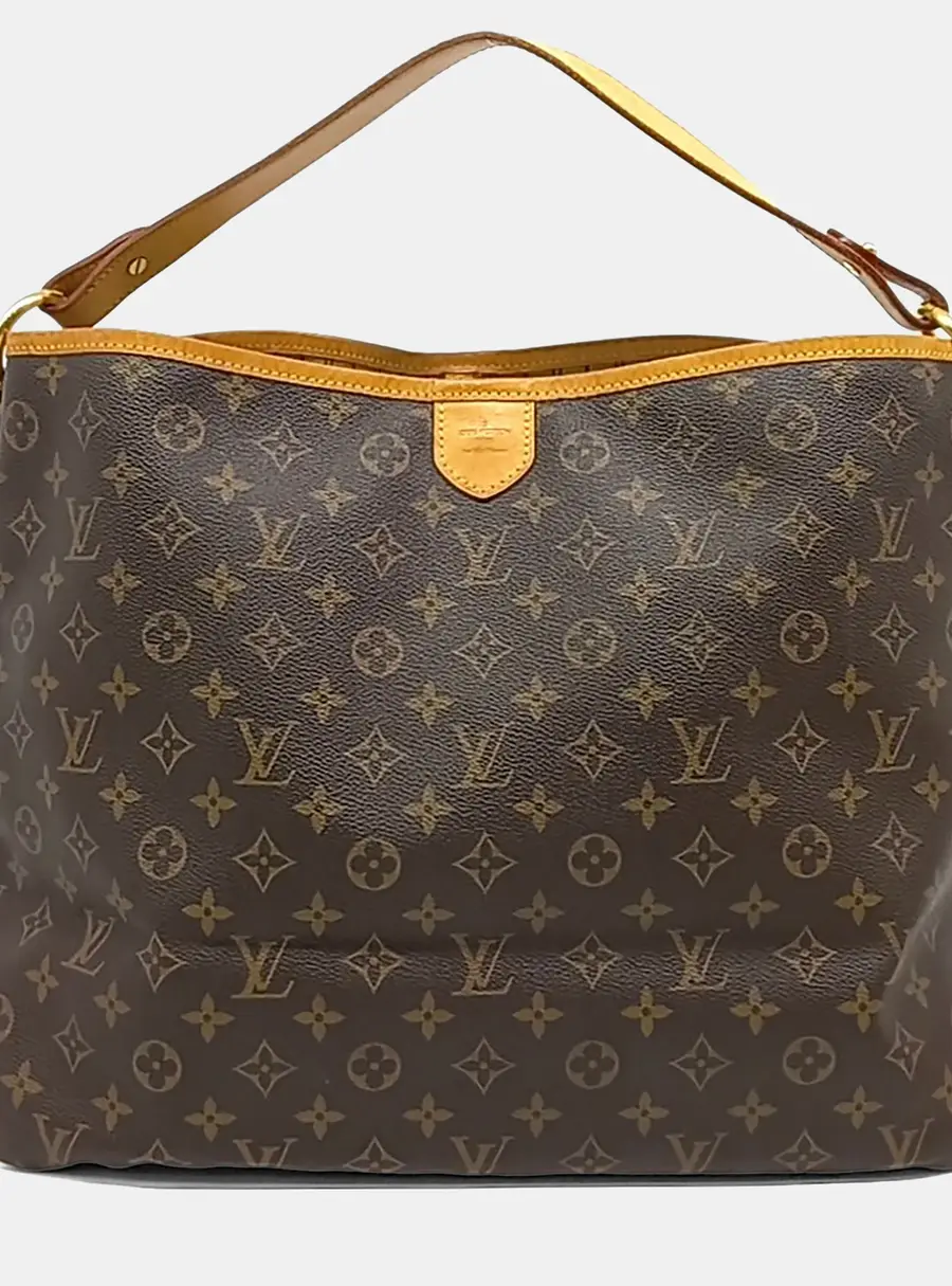Louis Vuitton Delightful MM Brown Monogram Canvas Shoulder Bag