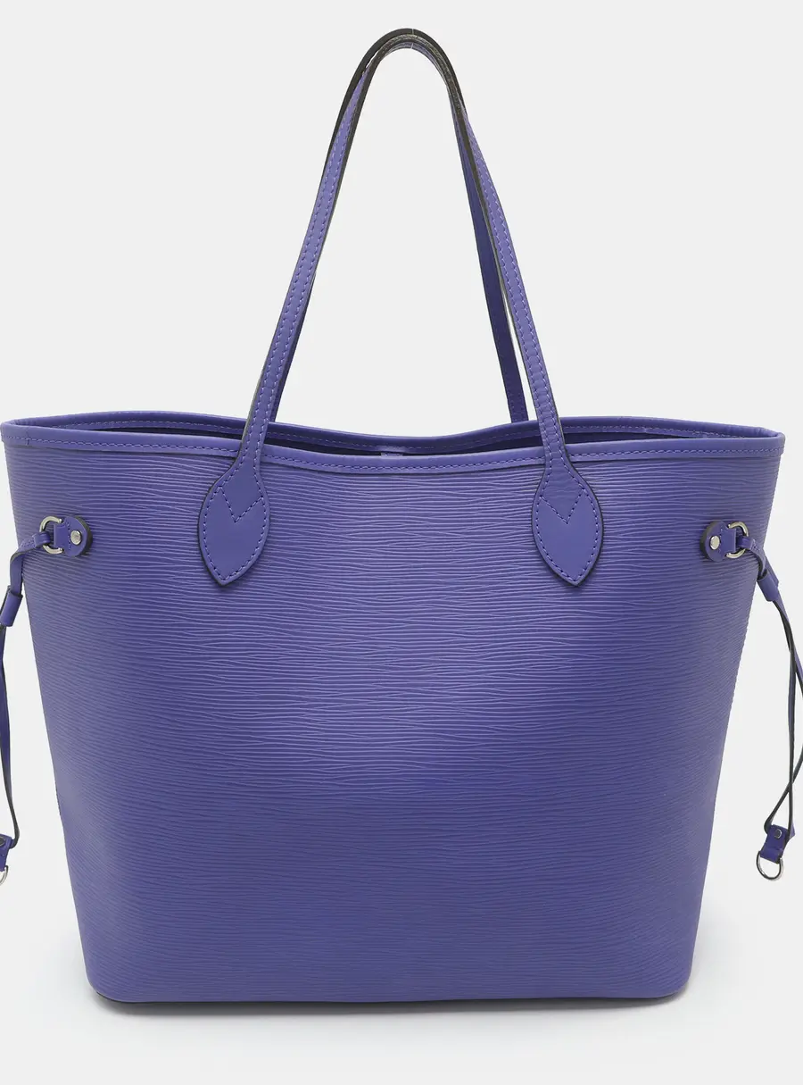 Louis Vuitton Neverfull MM Purple Epi Leather Tote