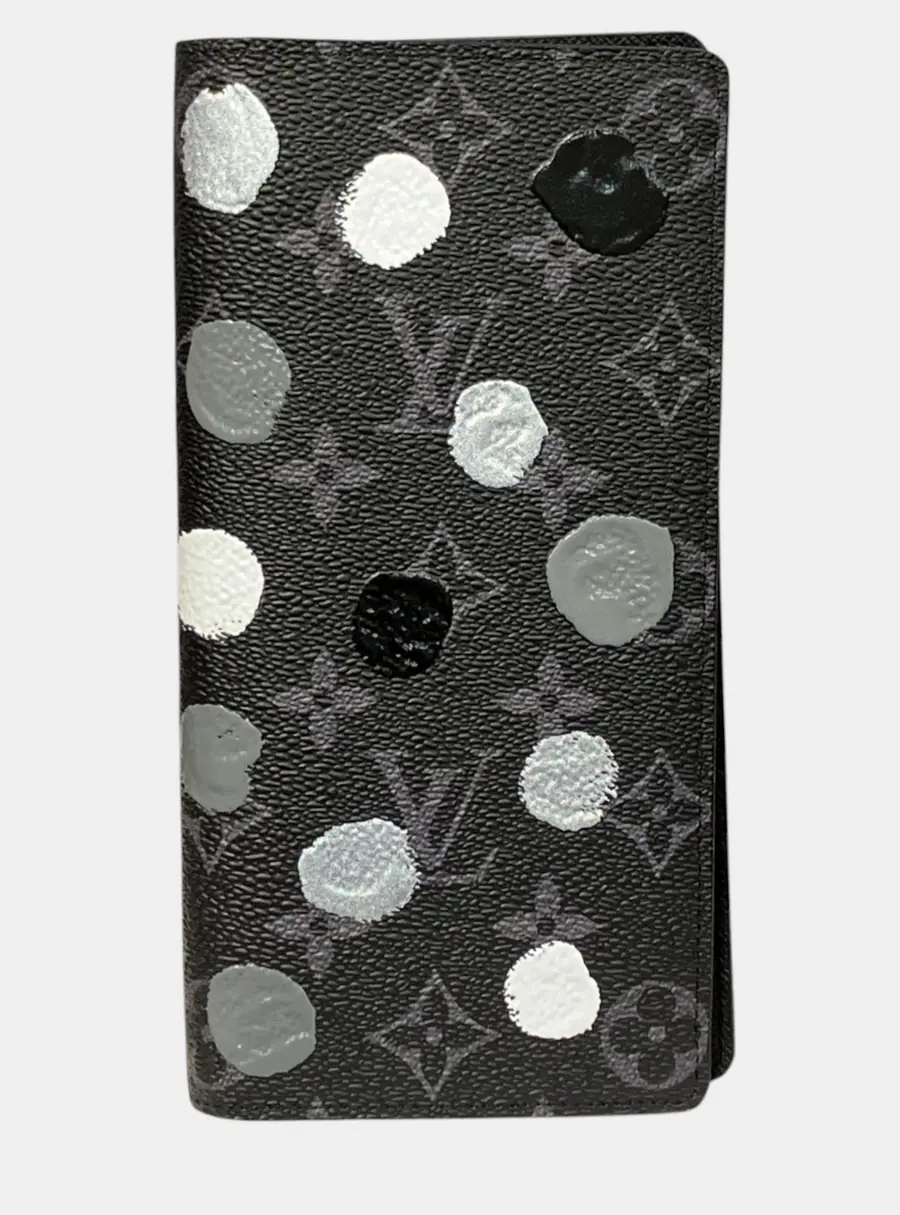 Louis Vuitton Portefeuille Brazza Monogram Eclipse Canvas Long Wallet