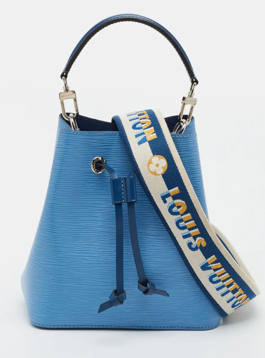 Louis Vuitton NeoNoe BB Bleuet Epi Leather Bucket Bag