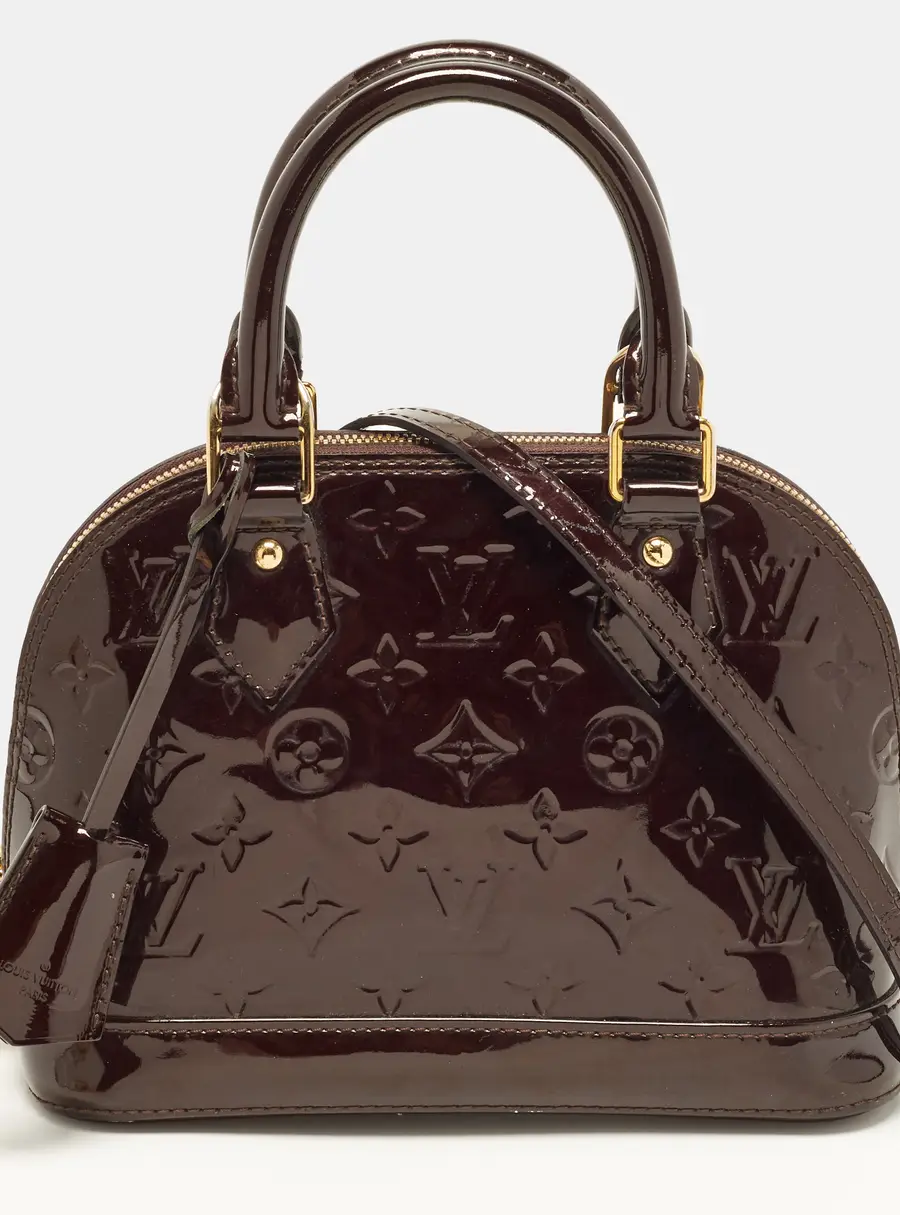 Louis Vuitton Alma BB Amarante Monogram Vernis Bag