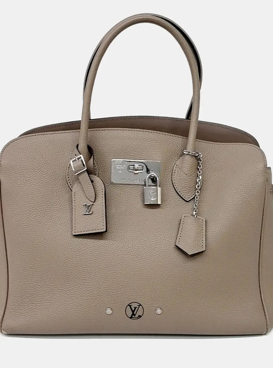 Louis Vuitton Beige Leather Mila MM