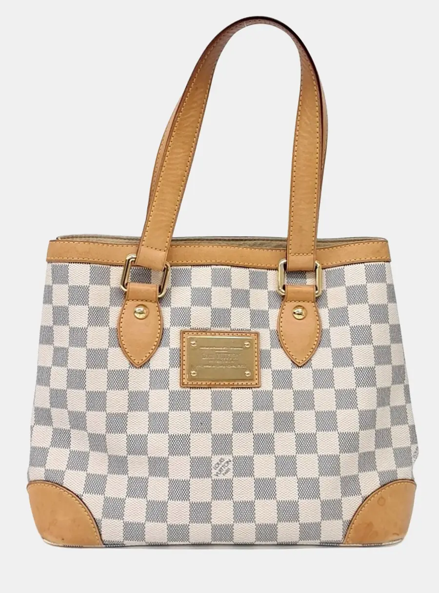Louis Vuitton Beige/White Canvas Azur Hampstead PM