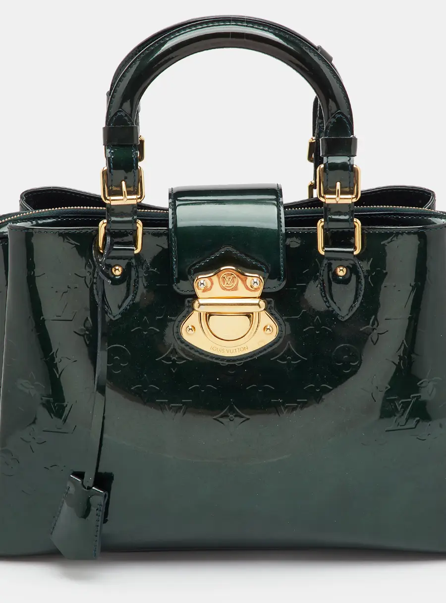 Louis Vuitton Melrose Avenue Vert Bronze Monogram Vernis Bag