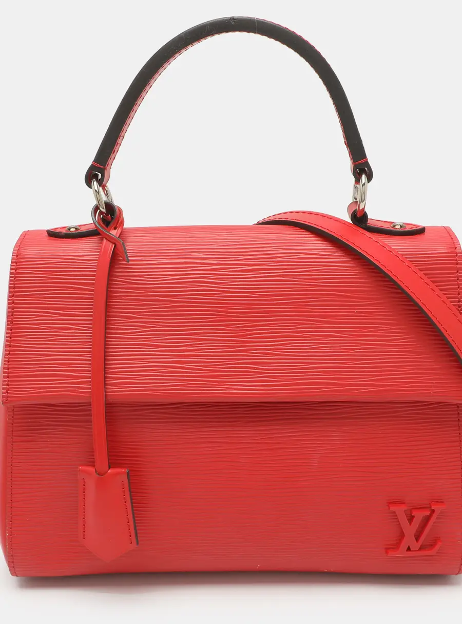 Louis Vuitton Cluny BB Red Epi Leather Bag