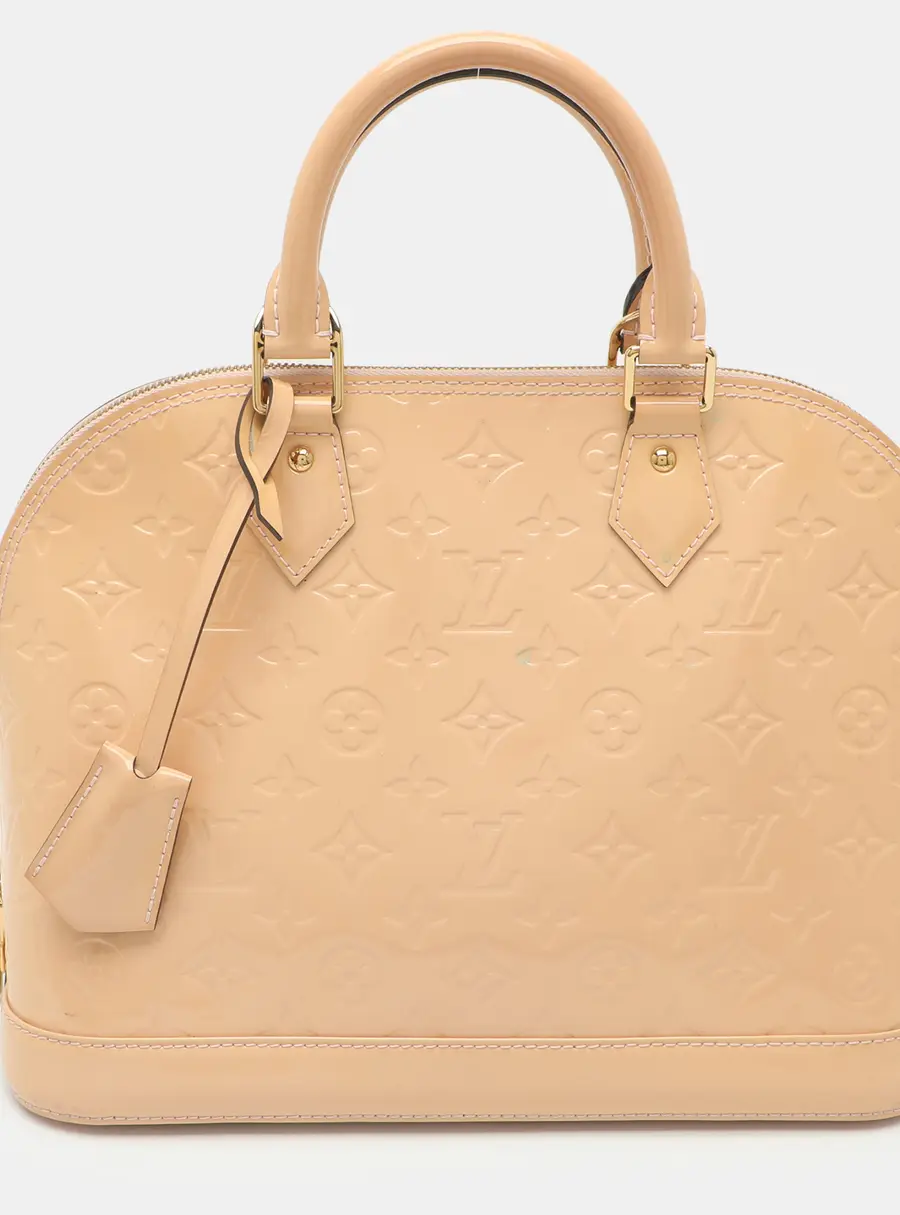 Louis Vuitton Alma PM Rose Florentine Monogram Vernis Bag