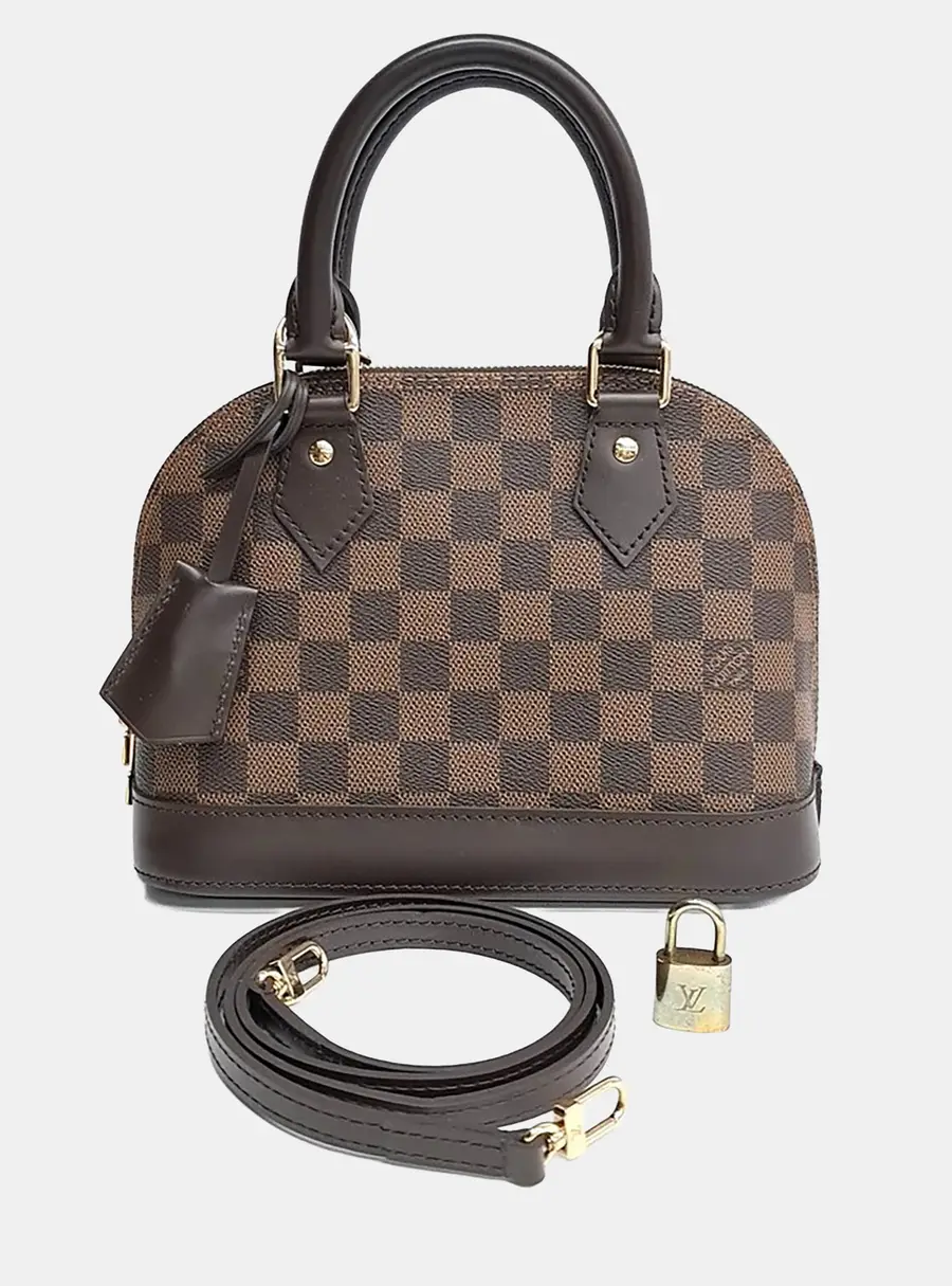Louis Vuitton Brown PVC Damier Alma BB N41221