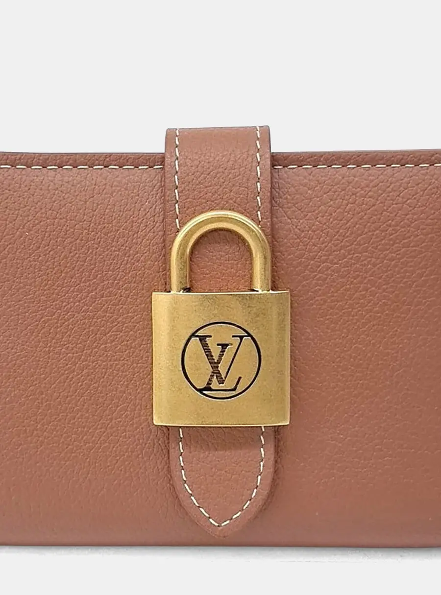 Louis Vuitton Brown Leather Low Key Compact Wallet