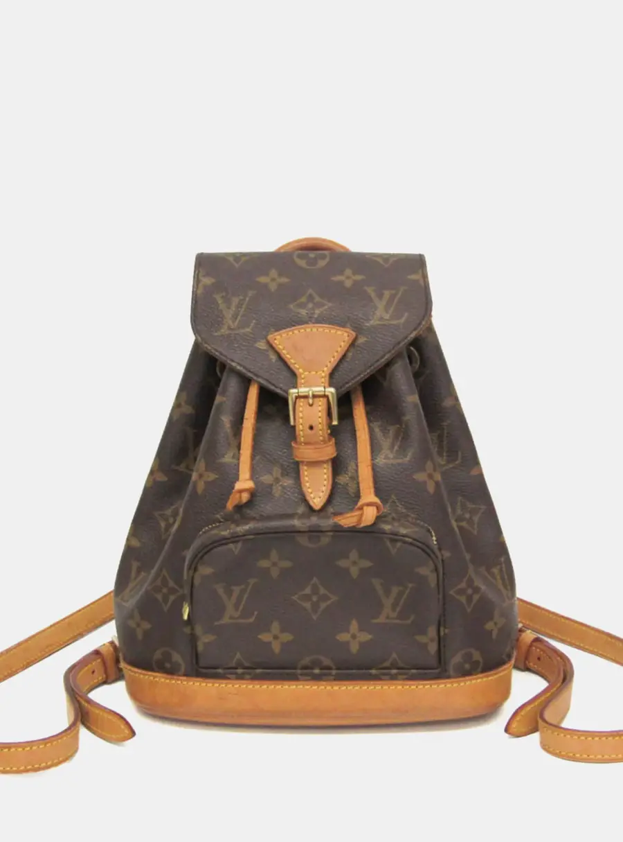 Louis Vuitton Montsouris Mini Brown Monogram Canvas Backpack Bag