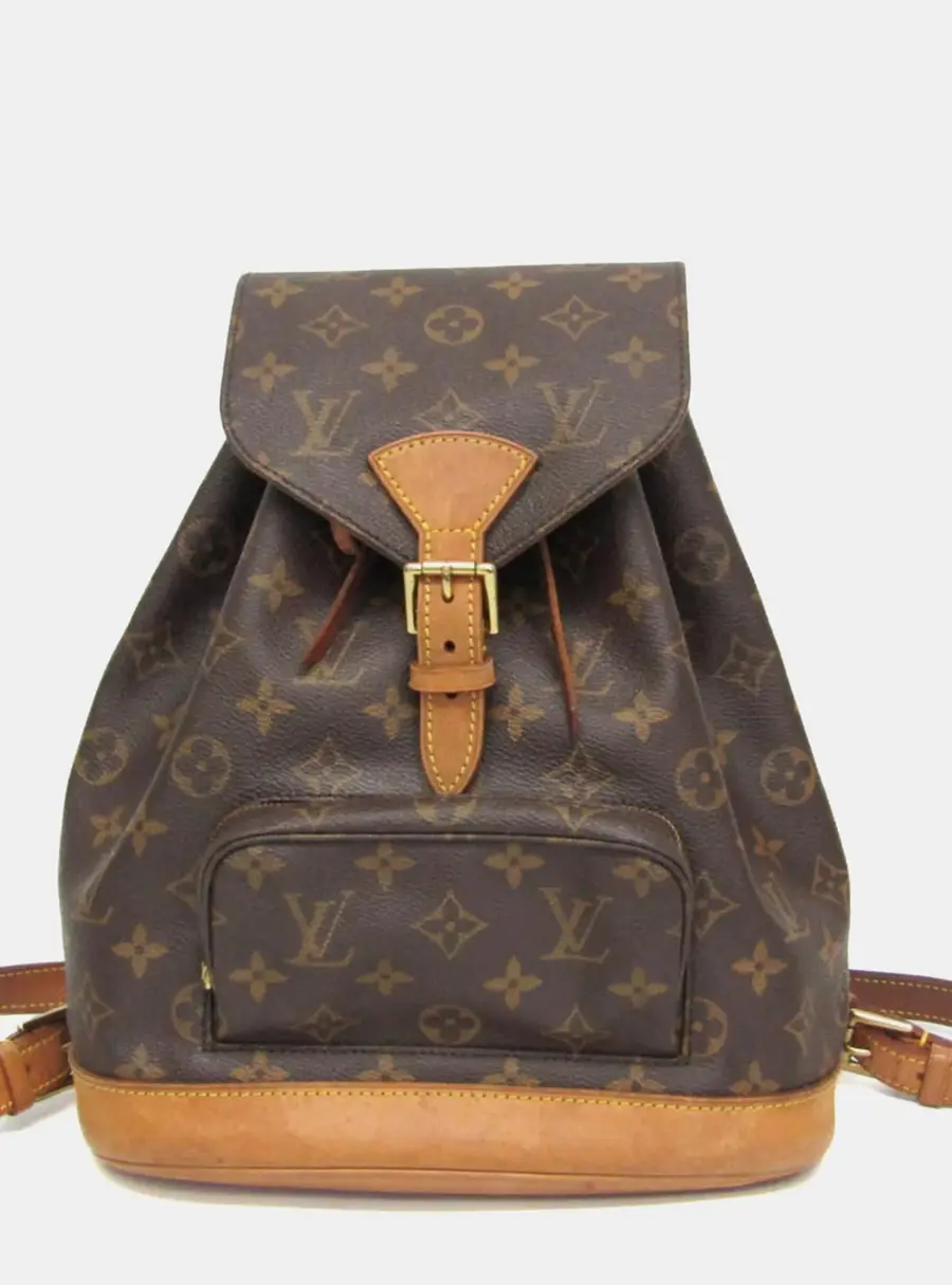 Louis Vuitton Montsouris MM Brown Monogram Canvas Backpack Bag