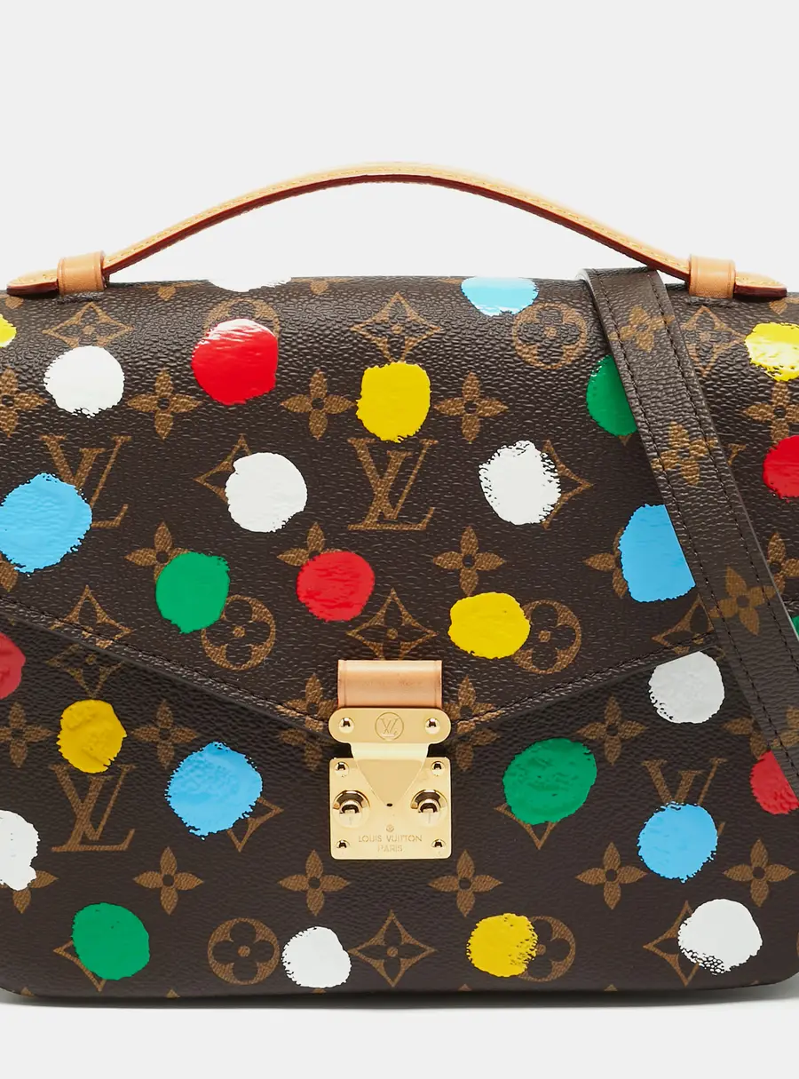 Louis Vuitton x Yayoi Kusama Pochette Metis Painted Dots Monogram Canvas Shoulder Bag
