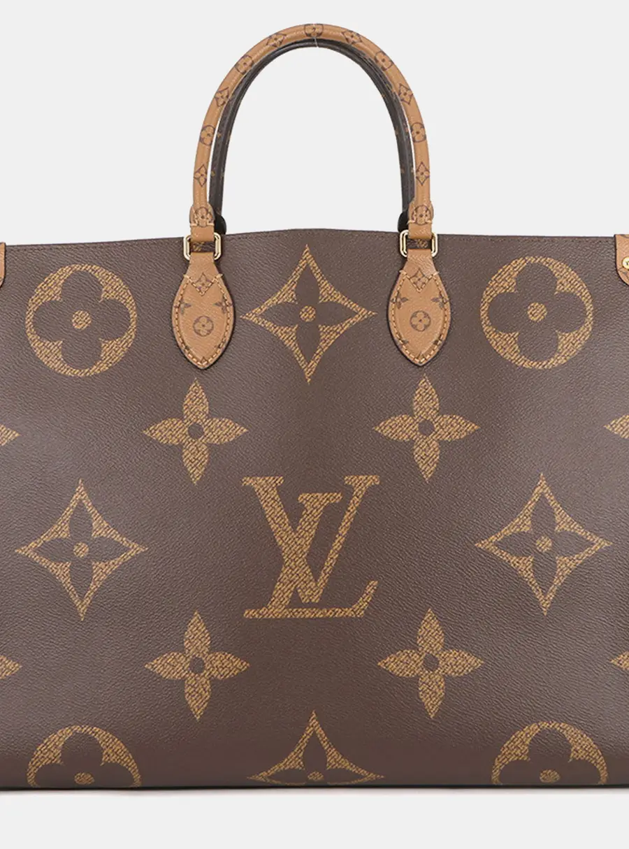 Louis Vuitton Onthego GM Brown and Tan Monogram Canvas Tote Bag
