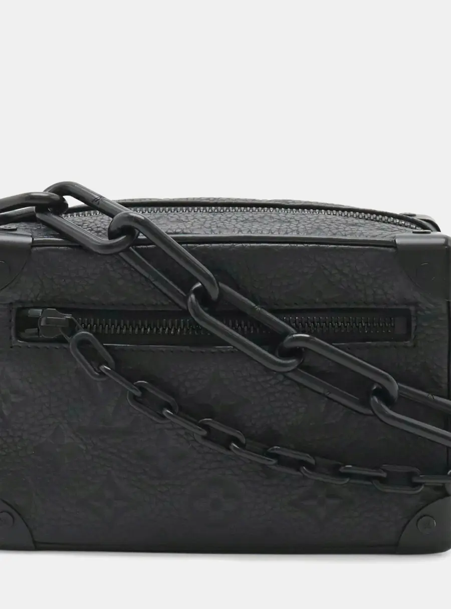 Louis Vuitton Mini Soft Trunk Taurillon Monogram Noir Black Leather Bag