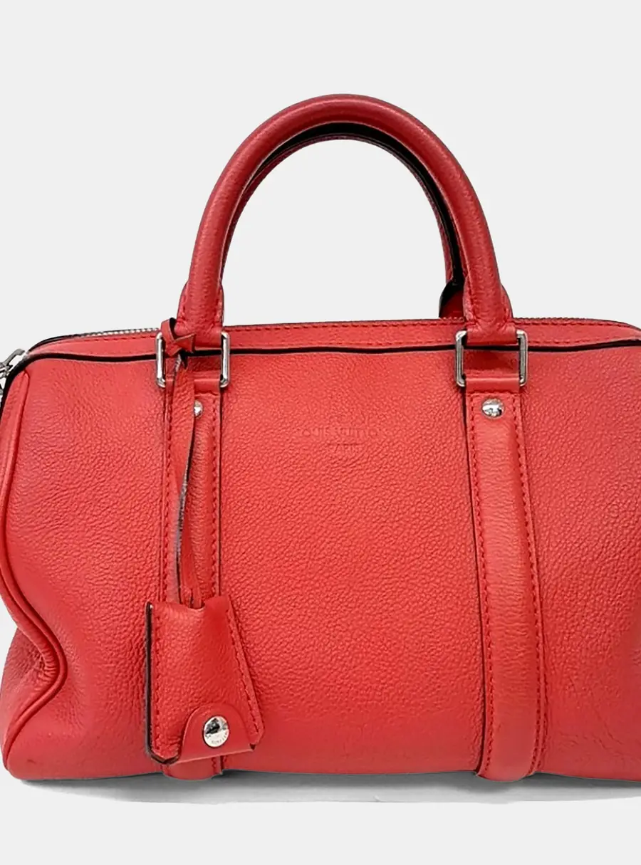 Louis Vuitton Red Leather Sofia Coppola Collection SC Bag BB