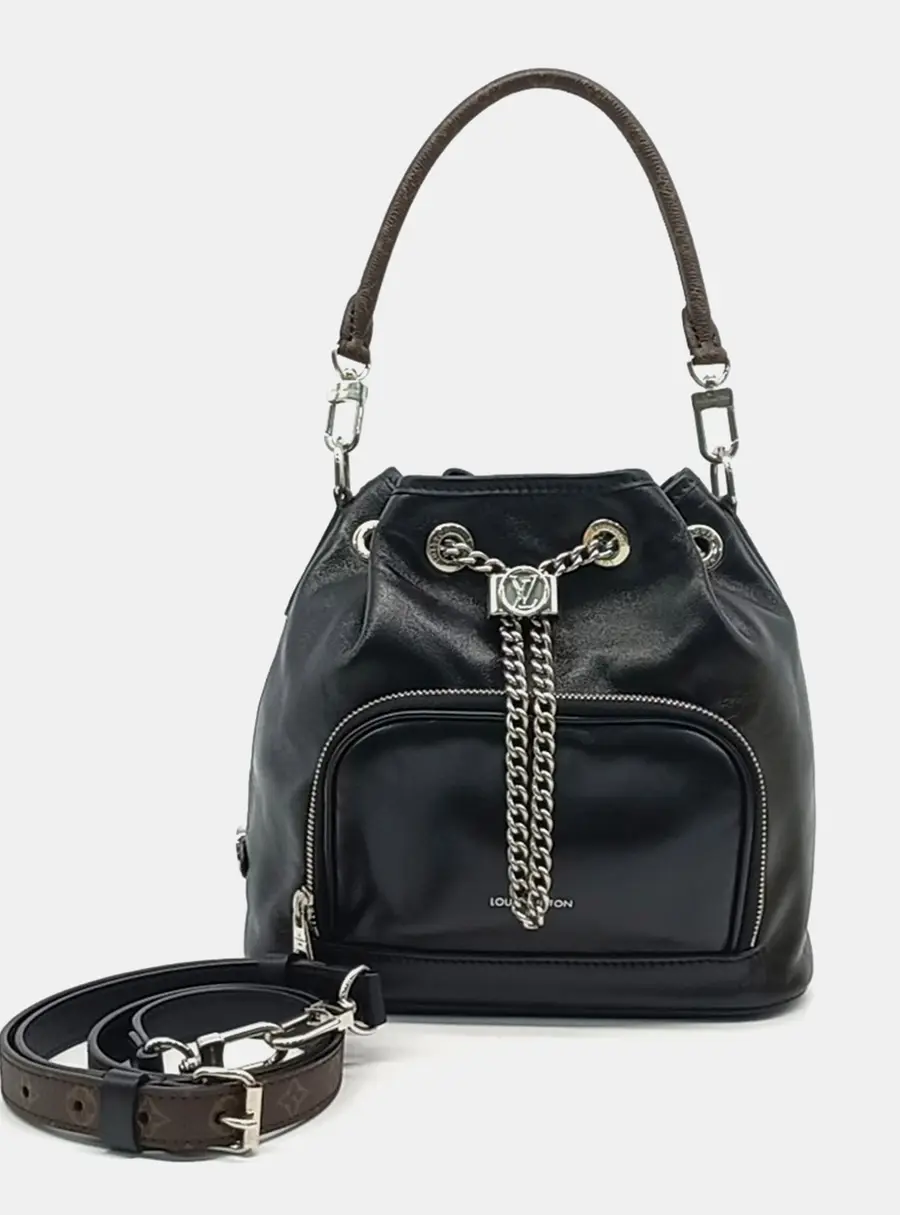 Louis Vuitton Noe Way Black Leather Crossbody Bag