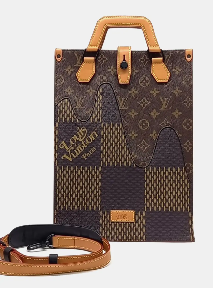Louis Vuitton Brown PVC Nigo Mini Tote Bag