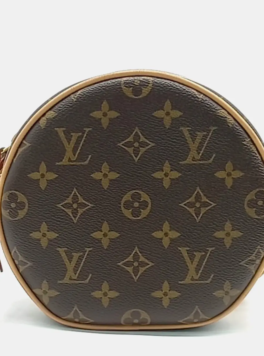 Louis Vuitton Brown PVC Boîte Chapeau Souple PM