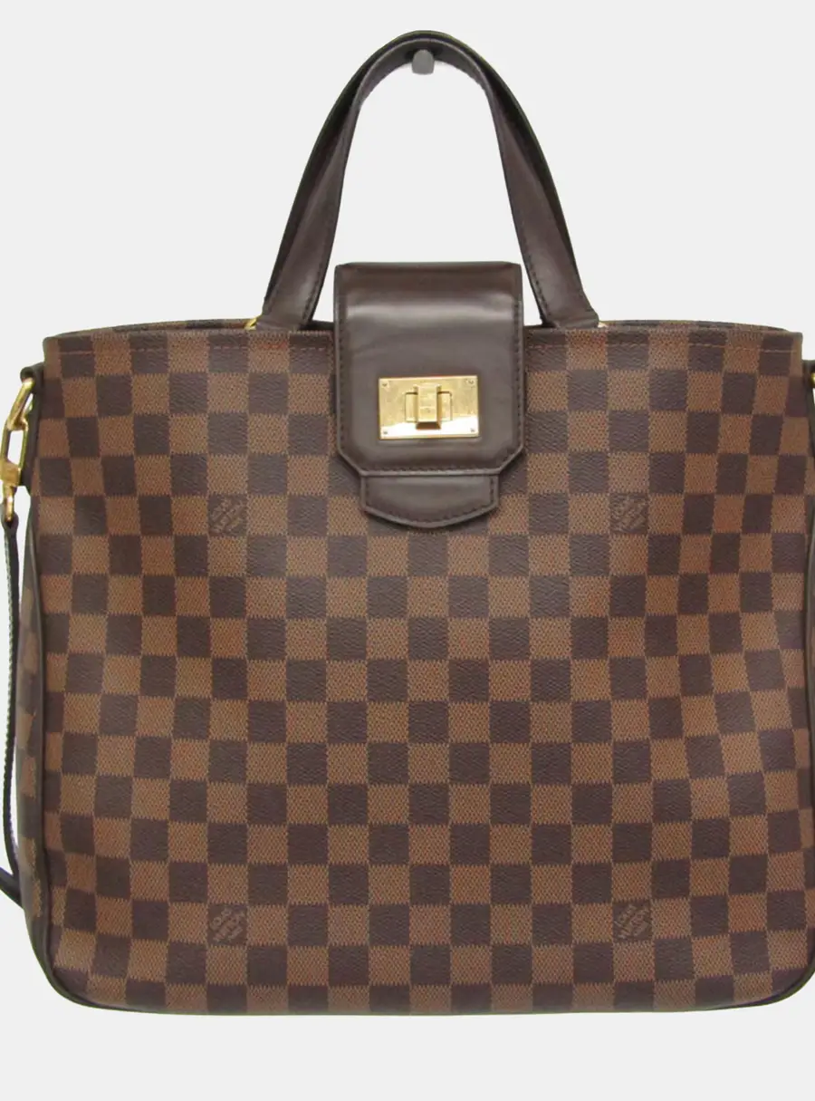 Louis Vuitton Cabas Rosebery One Size Brown Damier Ebene Canvas Shoulder Bag