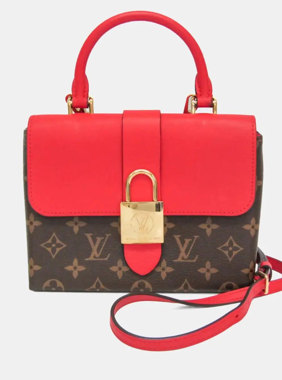 Louis Vuitton Rocky BB Monogram Canvas Smooth Cowhide Leather Top Handle Bag