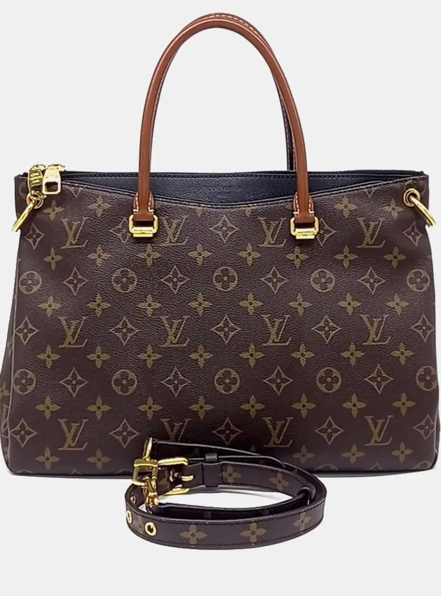 Louis Vuitton Pallas GM Brown Monogram Canvas Shoulder Bag