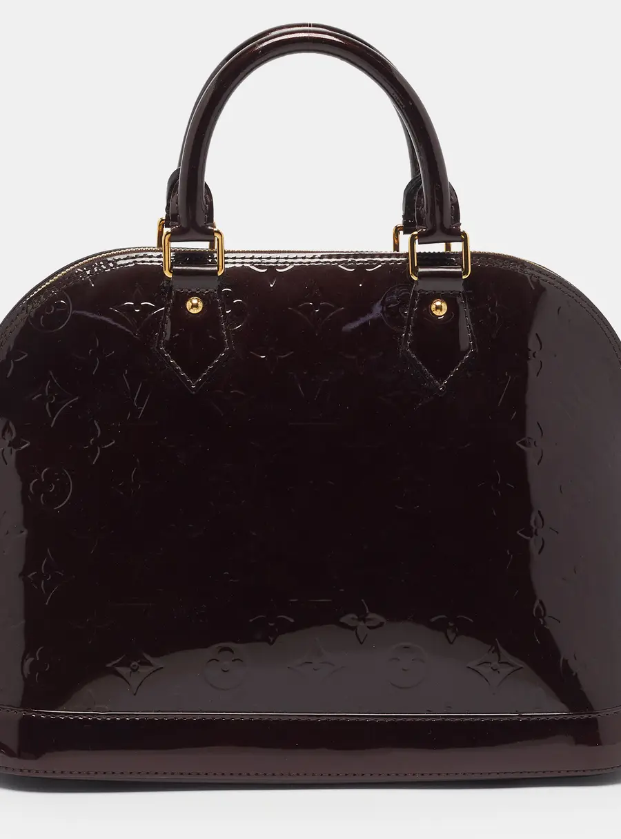 Louis Vuitton Alma PM Amarante Monogram Vernis Satchel