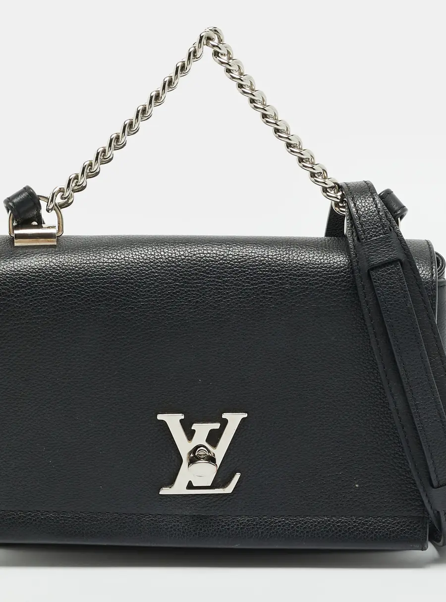 Louis Vuitton Lockme II Black Leather Bag