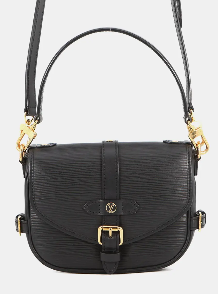 Louis Vuitton Saumur BB Noir Epi Leather Crossbody Bag
