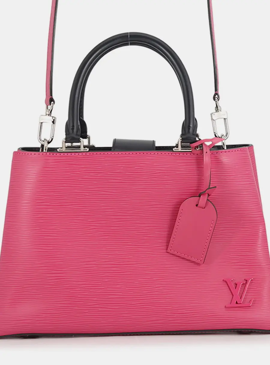 Louis Vuitton Kleber PM Hot Pink Epi Leather Satchel Bag