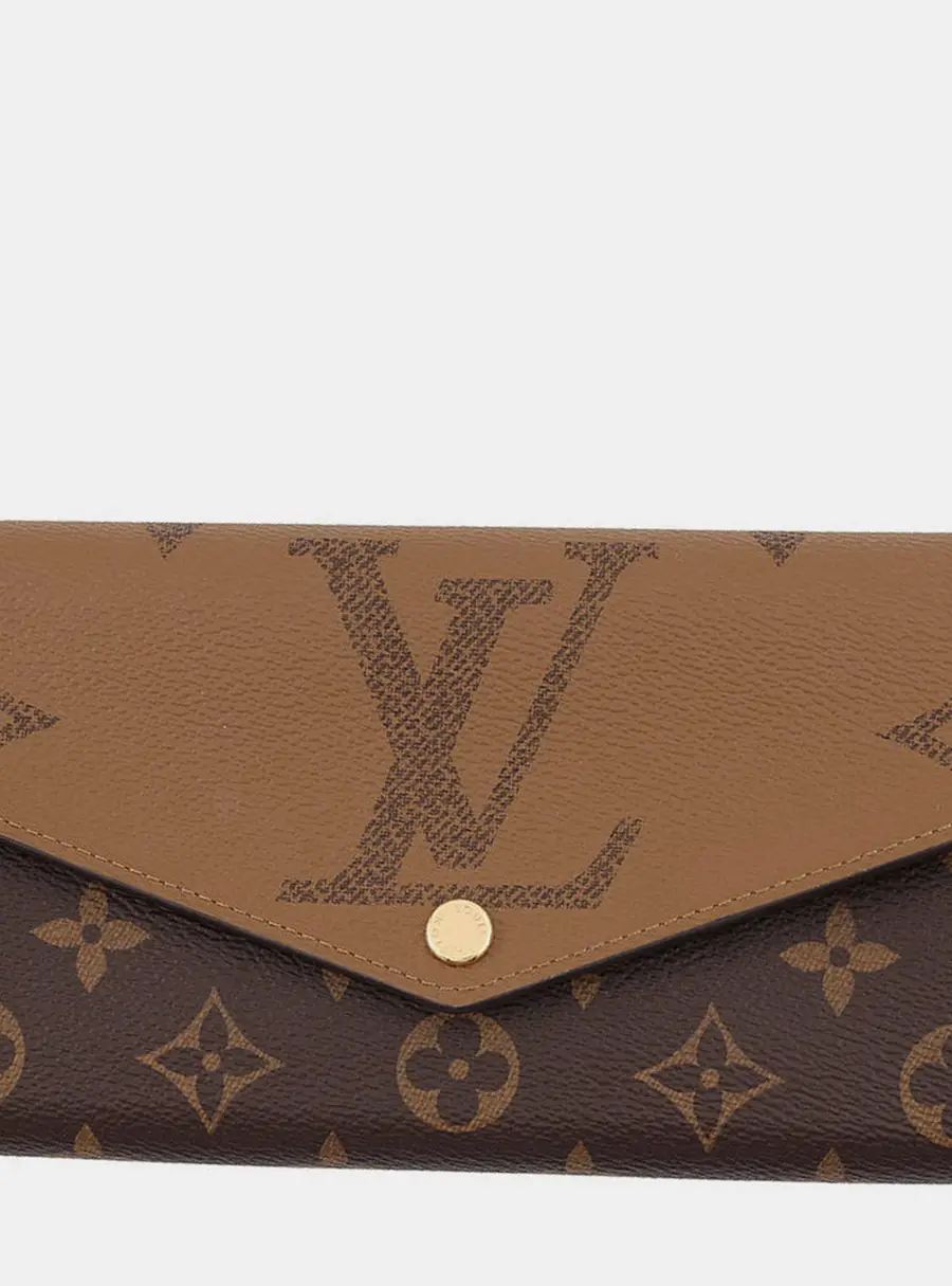 Louis Vuitton Sarah Brown Monogram Reverse Canvas Wallet