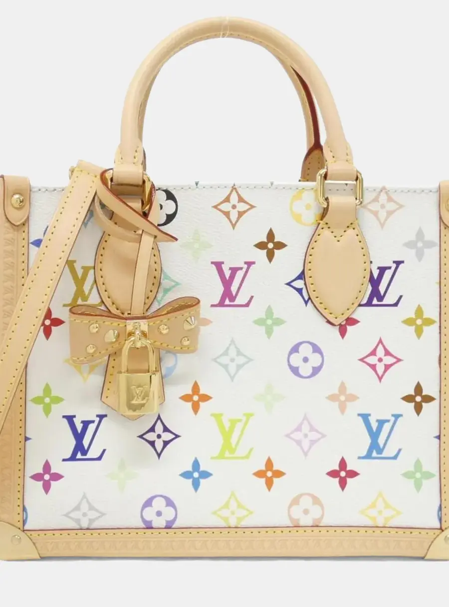 Louis Vuitton OnTheGo PM White Monogram Canvas Top Handle Bag