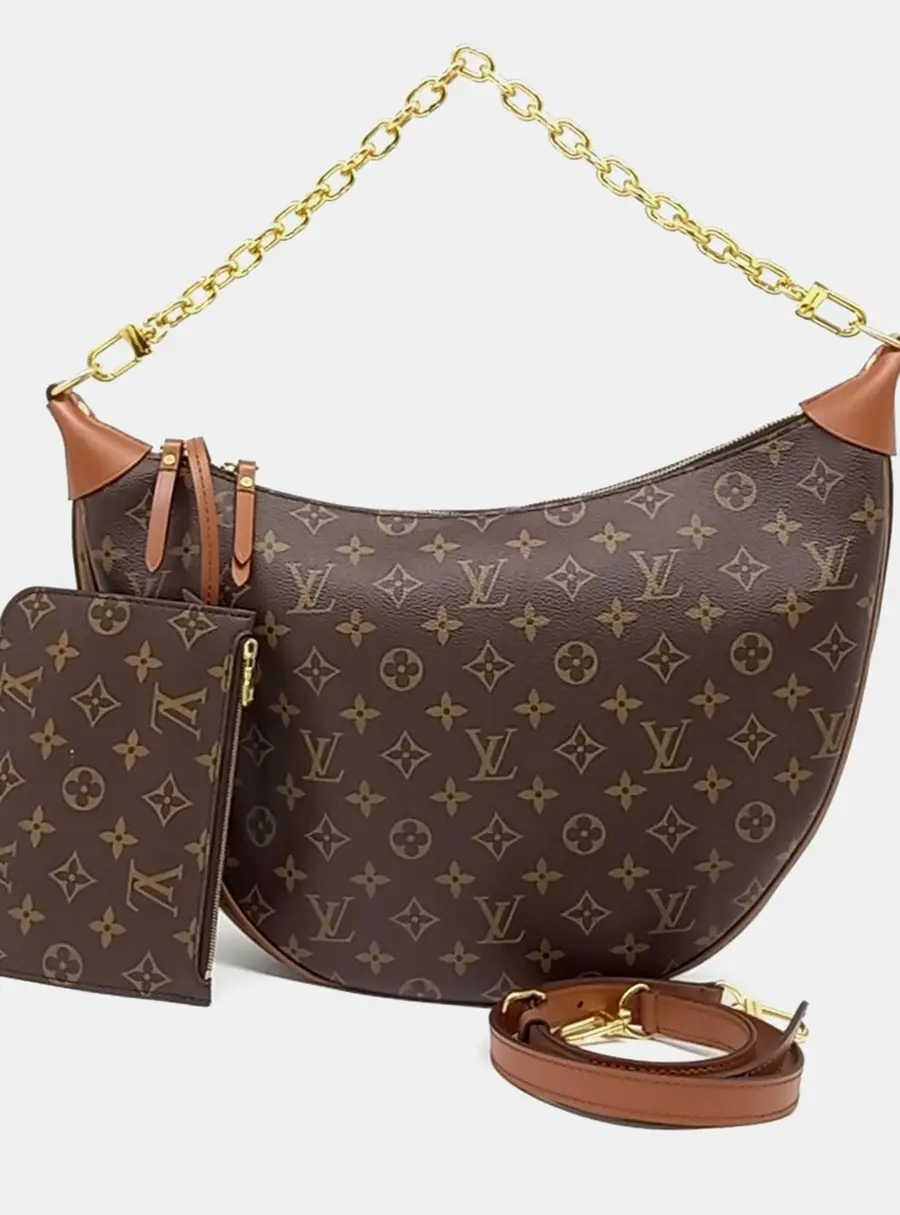Louis Vuitton Brown PVC Loop Hobo Bag
