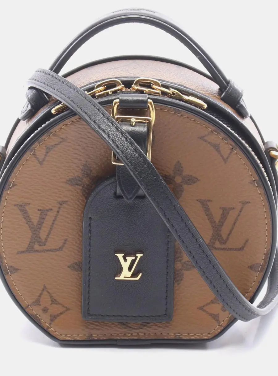 Louis Vuitton Mini Boite Chapeau  Brown Monogram Reverse Canvas Crossbody Bag