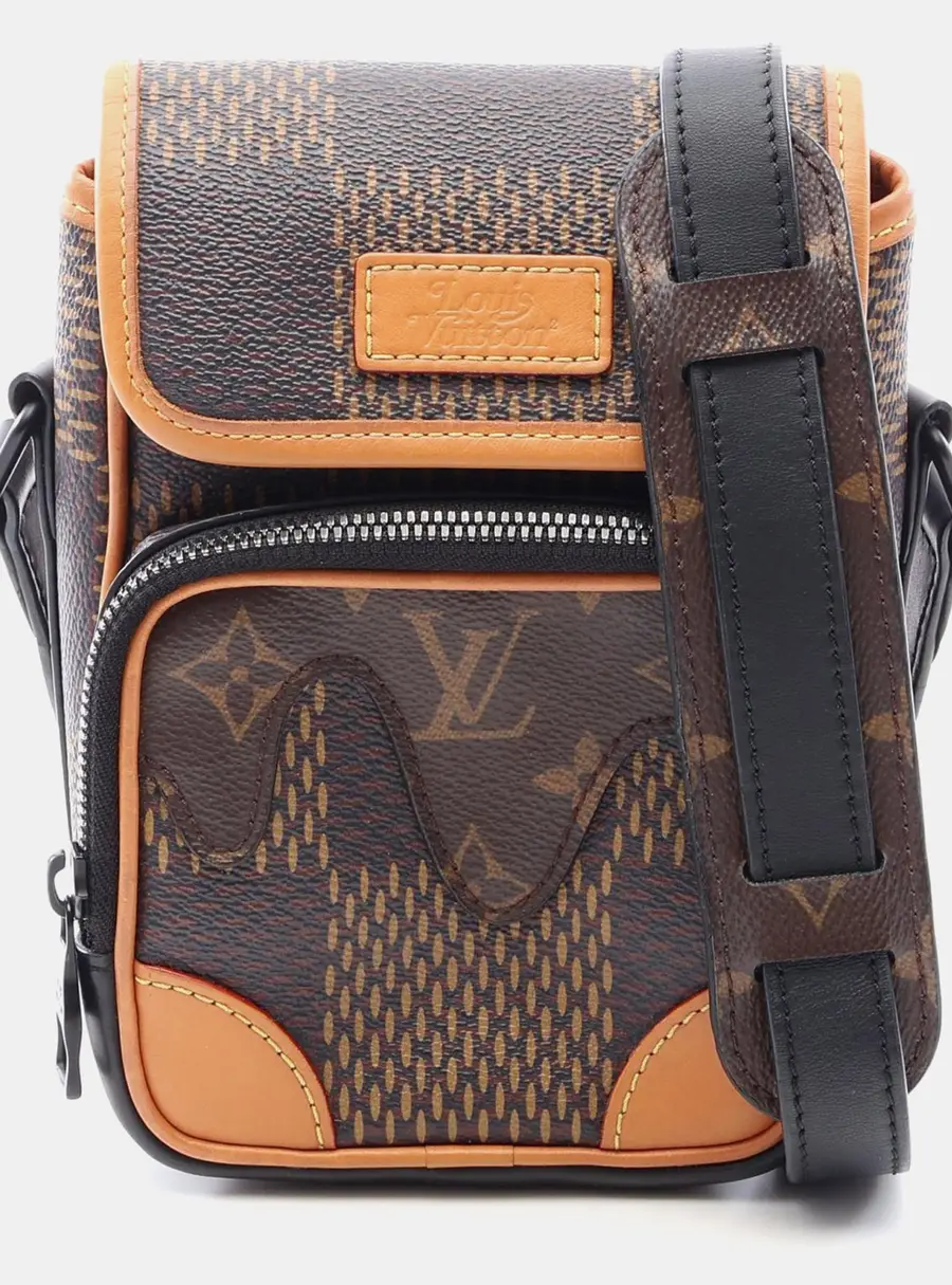 Louis Vuitton Nigo Nano Amazone  Brown Monogram Ebene Giant Messenger Bag
