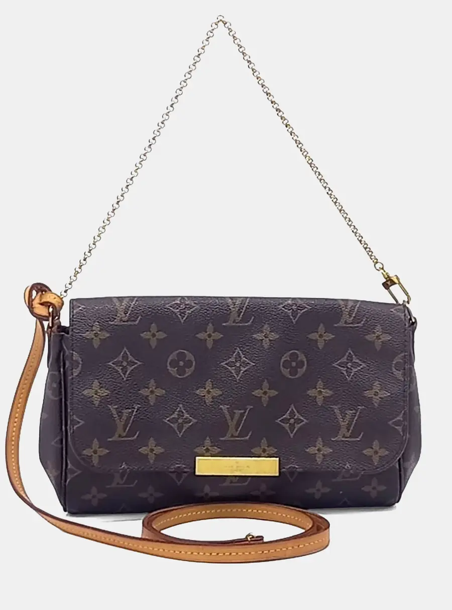 Louis Vuitton Favorite MM Brown Monogram Canvas Crossbody Bag