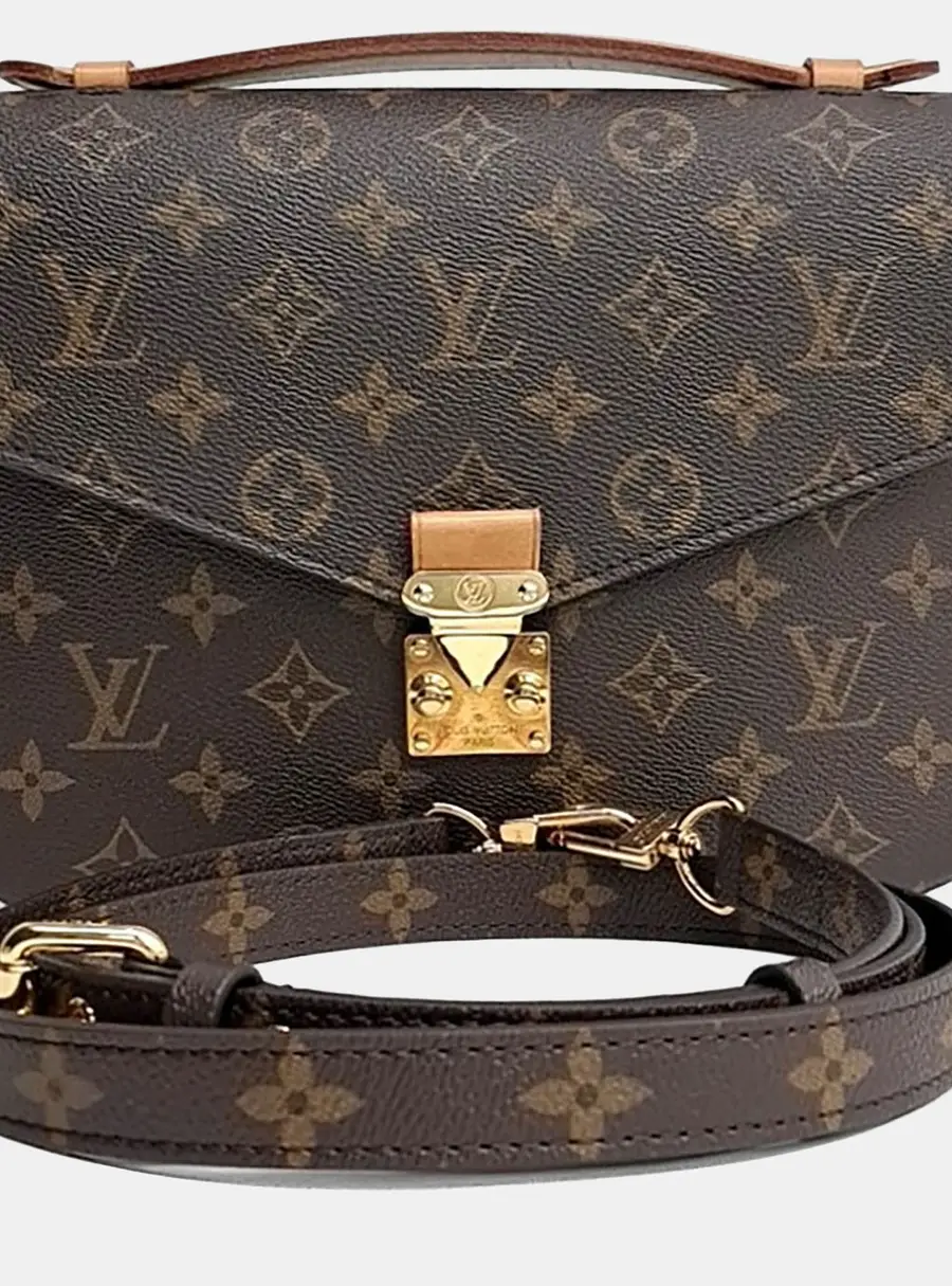 Louis Vuitton Brown PVC Monogram Pochette M&eacute;tis