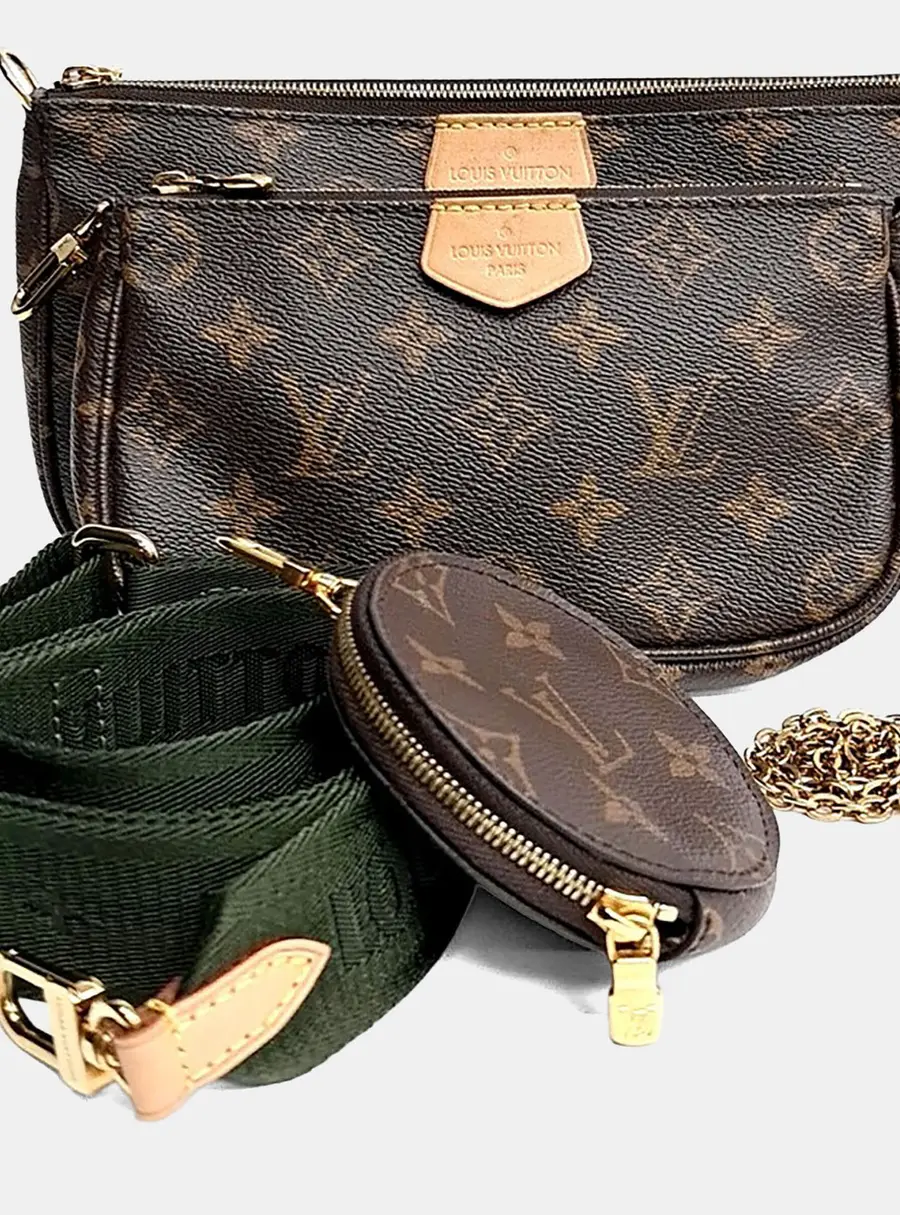 Louis Vuitton Brown PVC Monogram Multi Pochette Accessoires