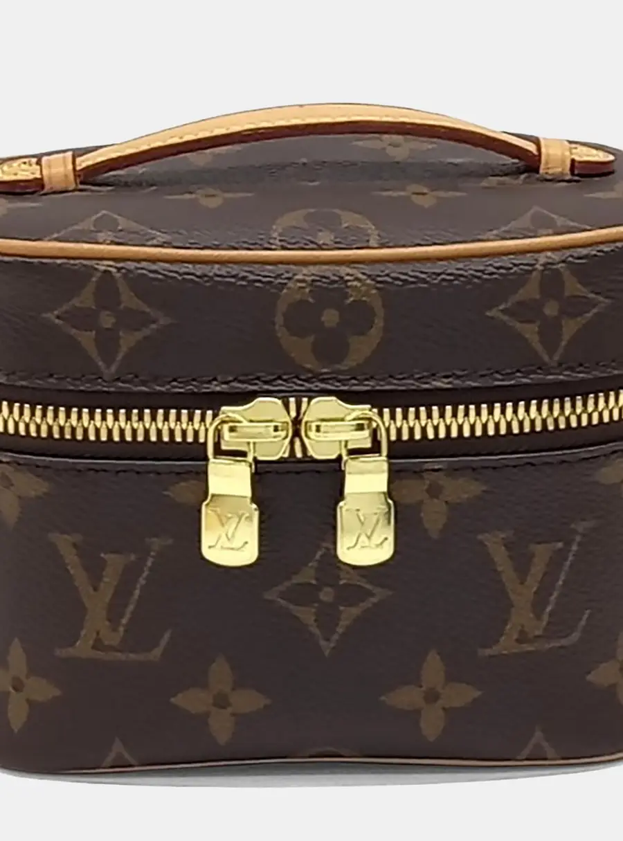 Louis Vuitton Nice Nano Brown Monogram Canvas Vanity Bag