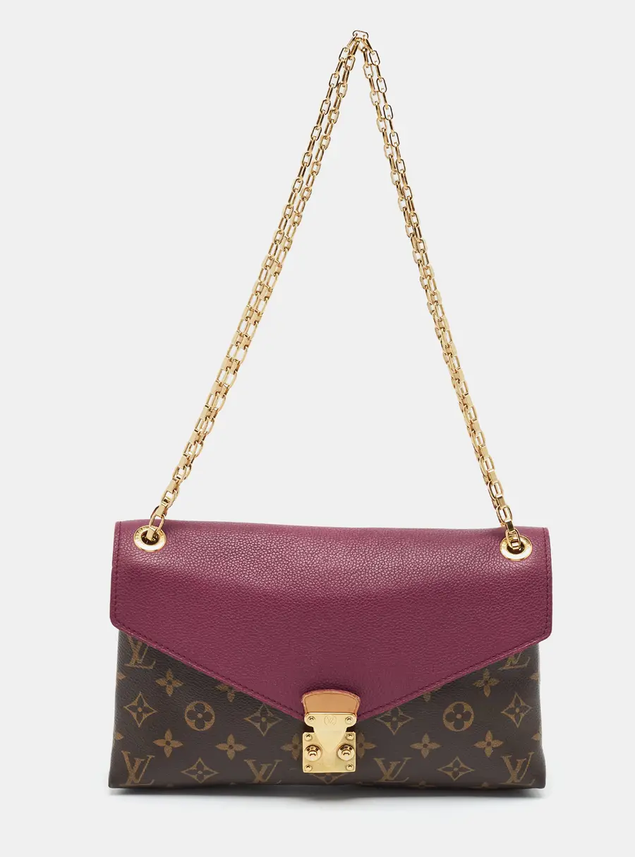 Louis Vuitton Aurore Monogram Canvas and Leather Pallas Chain Bag