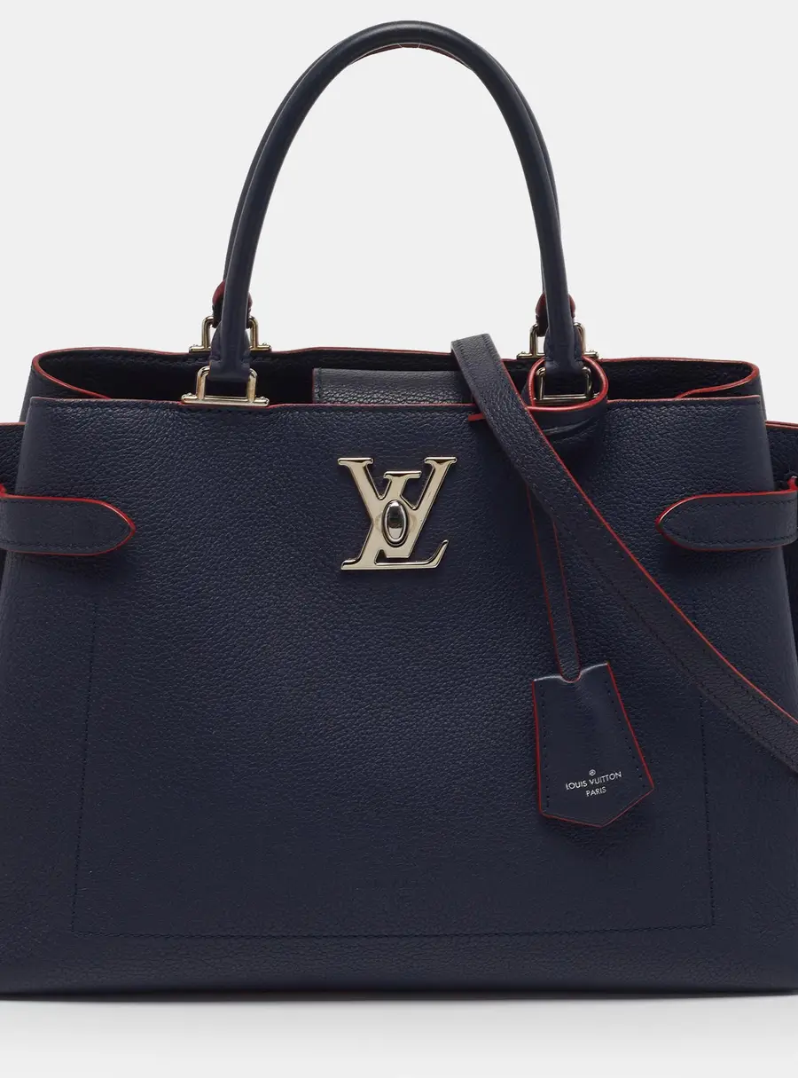 Louis Vuitton Lockme Day Marine Rouge Leather Bag