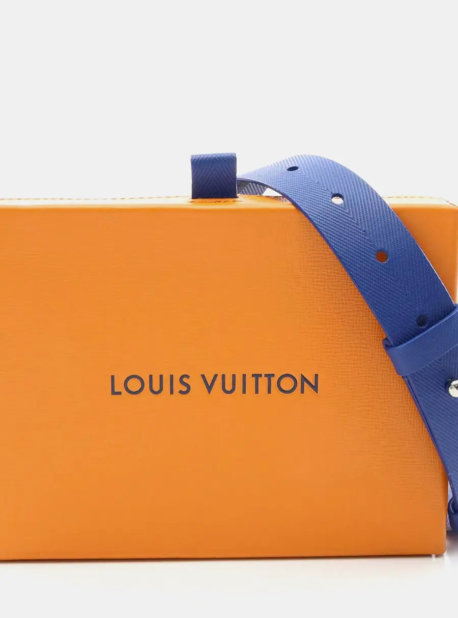 Louis Vuitton Shopper Saffron Cowhide Leather Clutch Crossbody Bag