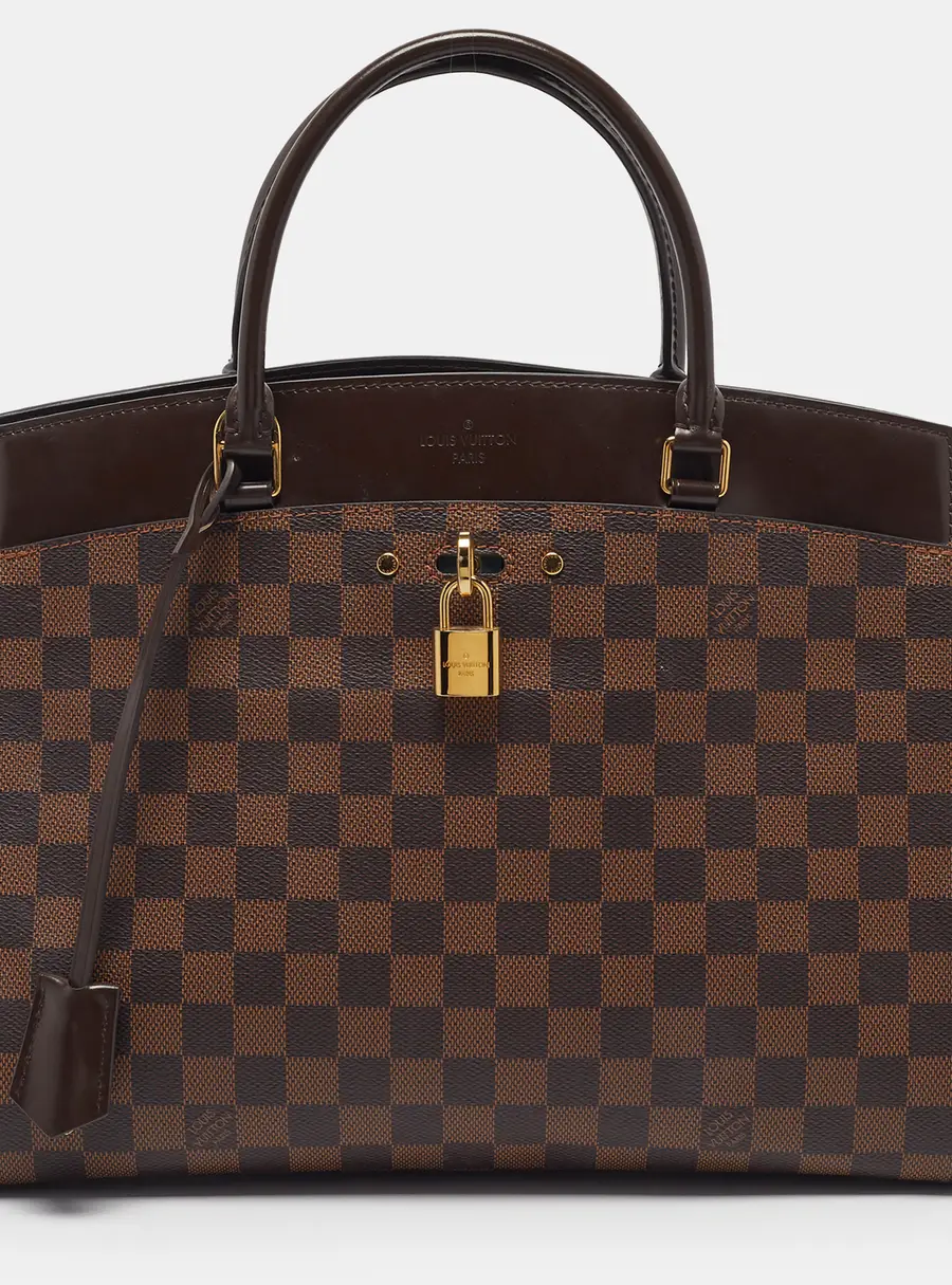 Louis Vuitton Damier Ebene Canvas Rivoli MM Bag