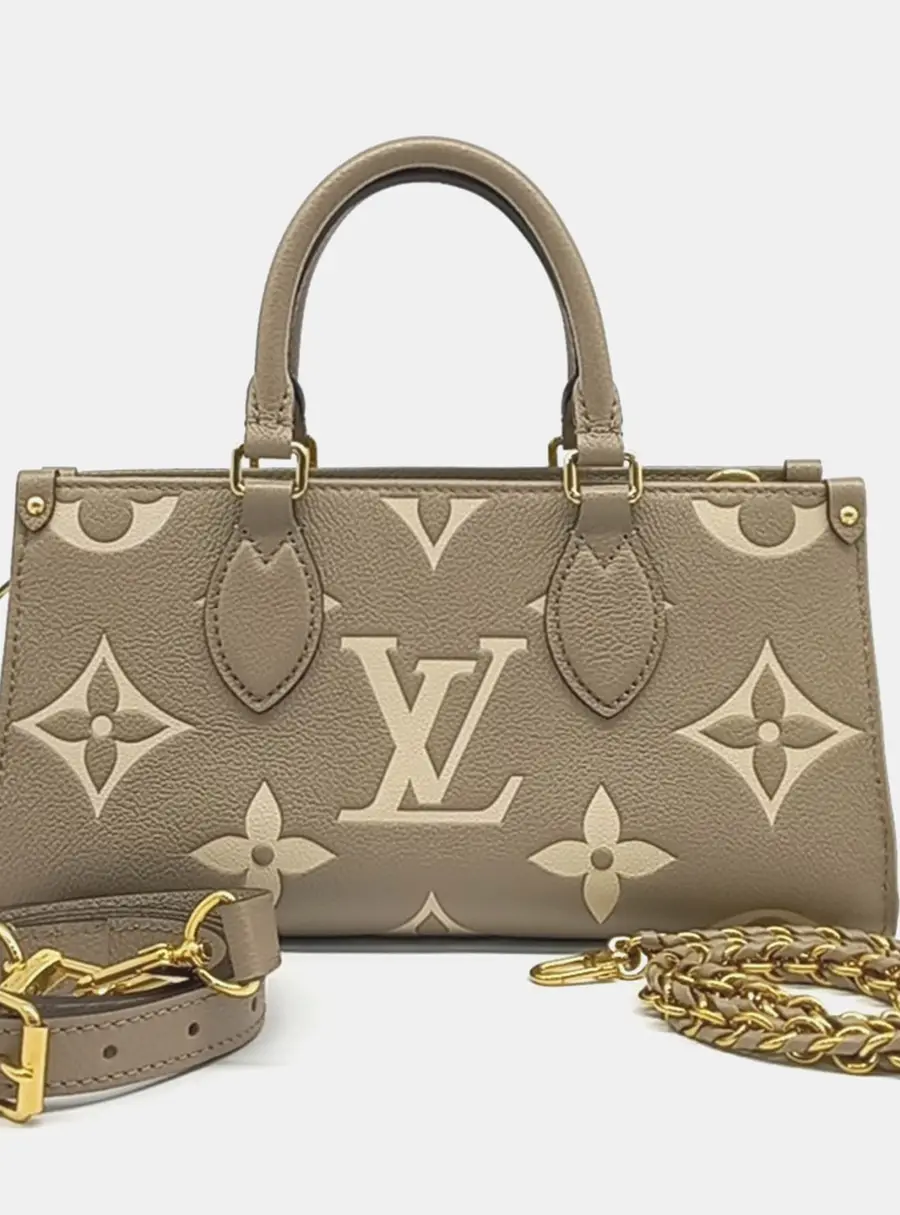 Louis Vuitton Empreinte on the Go East West Beige Leather M23641