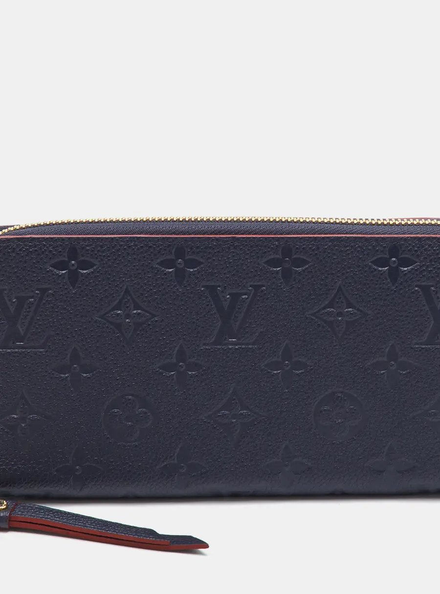 Louis Vuitton Zippy Marine Rouge Monogram Empreinte Leather Wallet