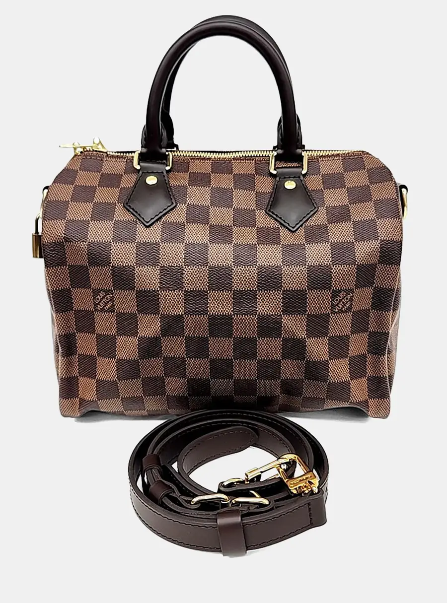 Louis Vuitton Brown PVC Damier Speedy 25 N41368