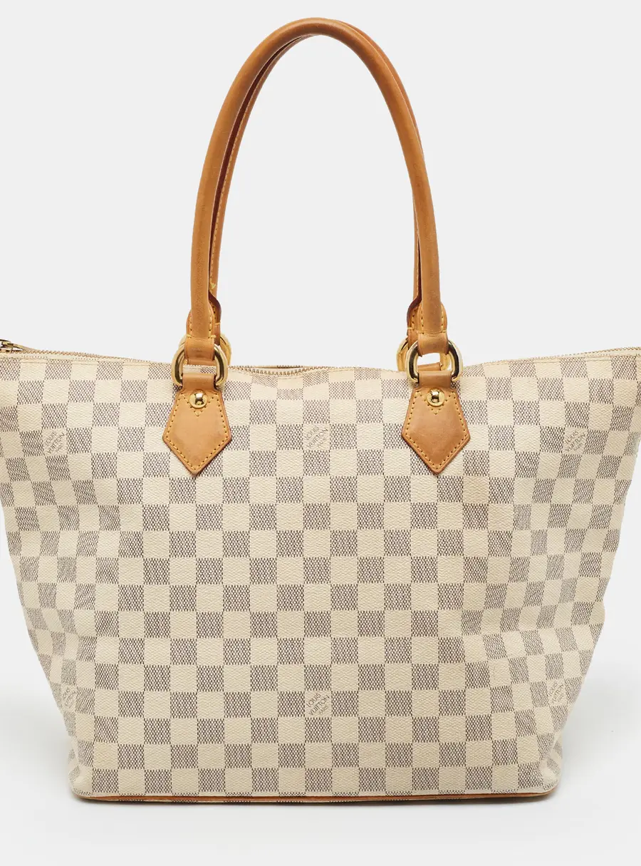 Louis Vuitton Saleya MM Damier Azur Canvas Bag
