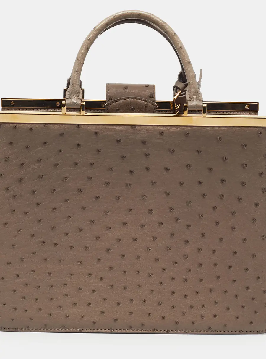 Louis Vuitton Deesse PM Beige Ostrich Leather Bag