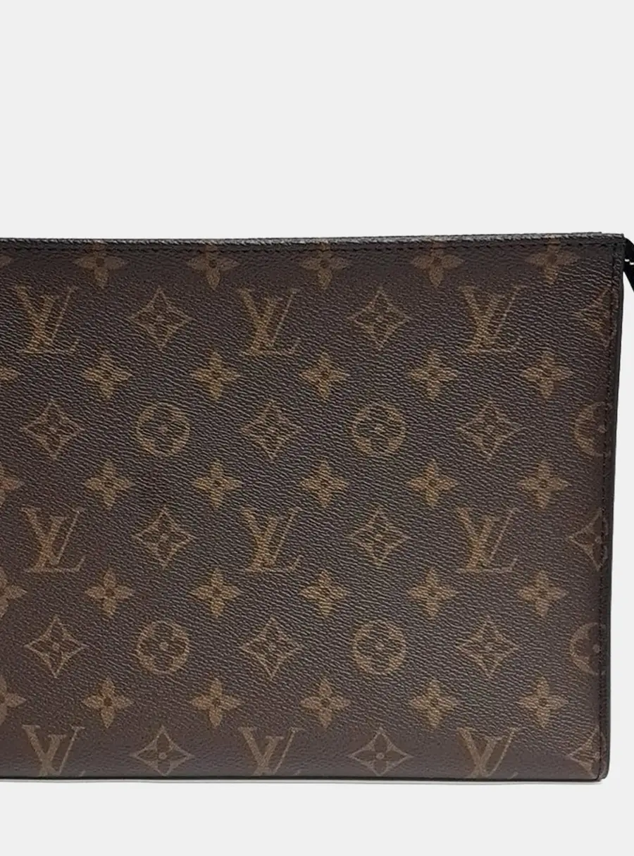 Louis Vuitton Brown PVC Monogram Pochette Toilette NM