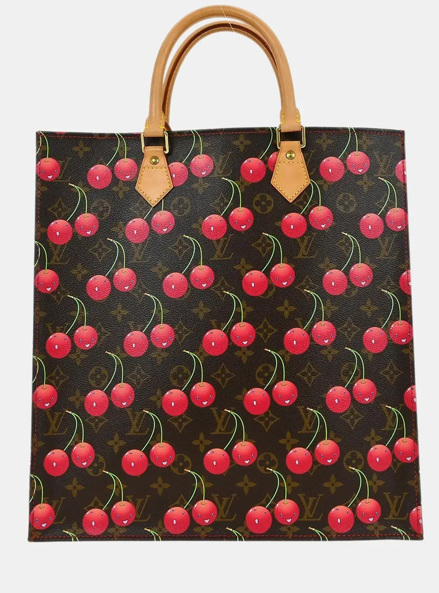 Louis Vuitton Sac Plat Cherry Monogram Canvas Tote Bag