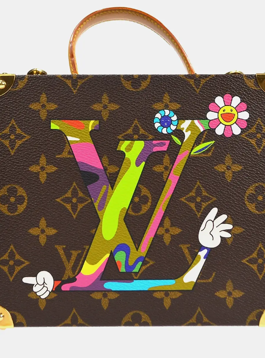Louis Vuitton Takashi Murakami Monogram Canvas Trunk Top Handle Bag
