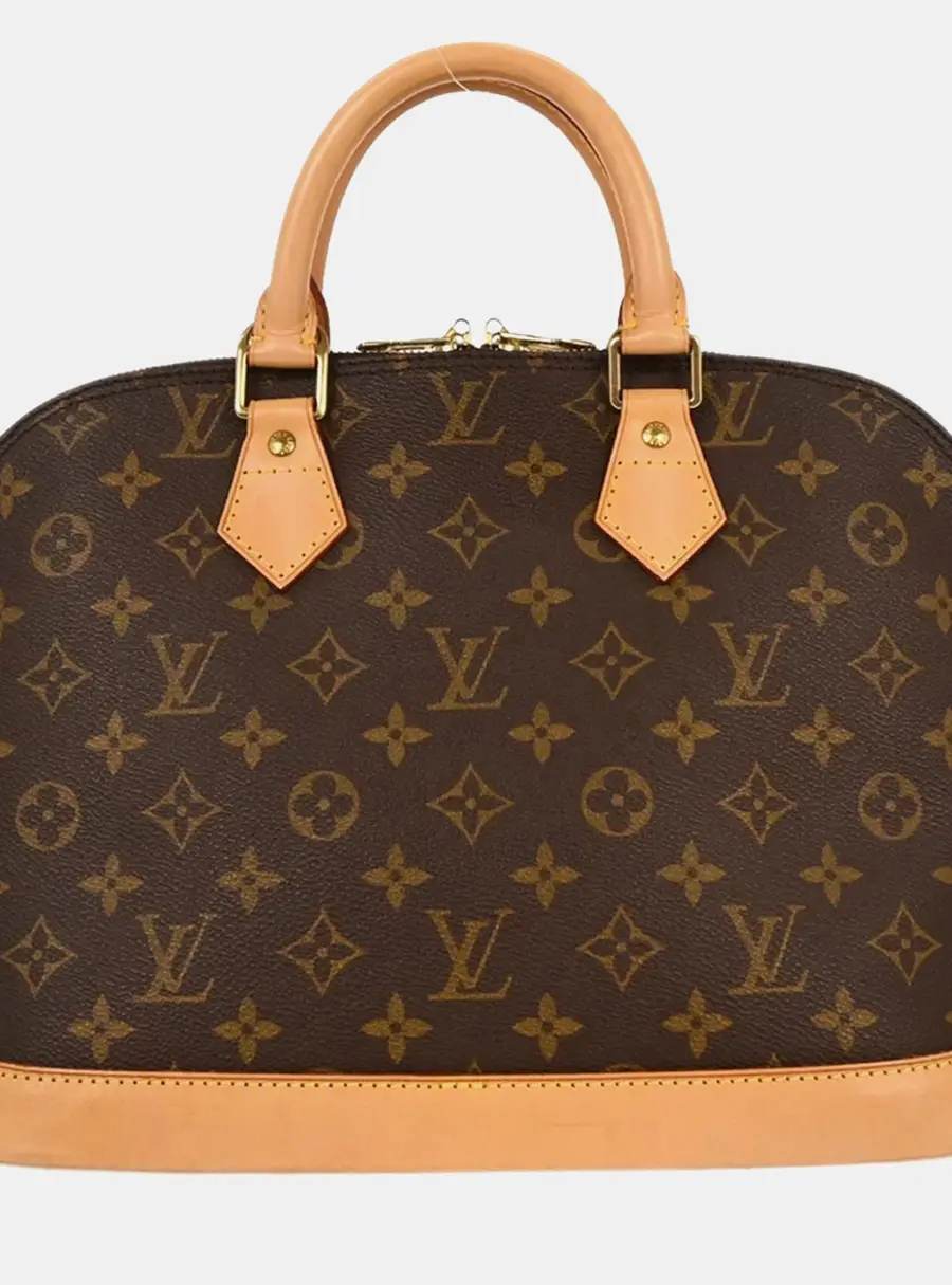 Louis Vuitton Alma PM Brown Monogram Canvas Top Handle Bag